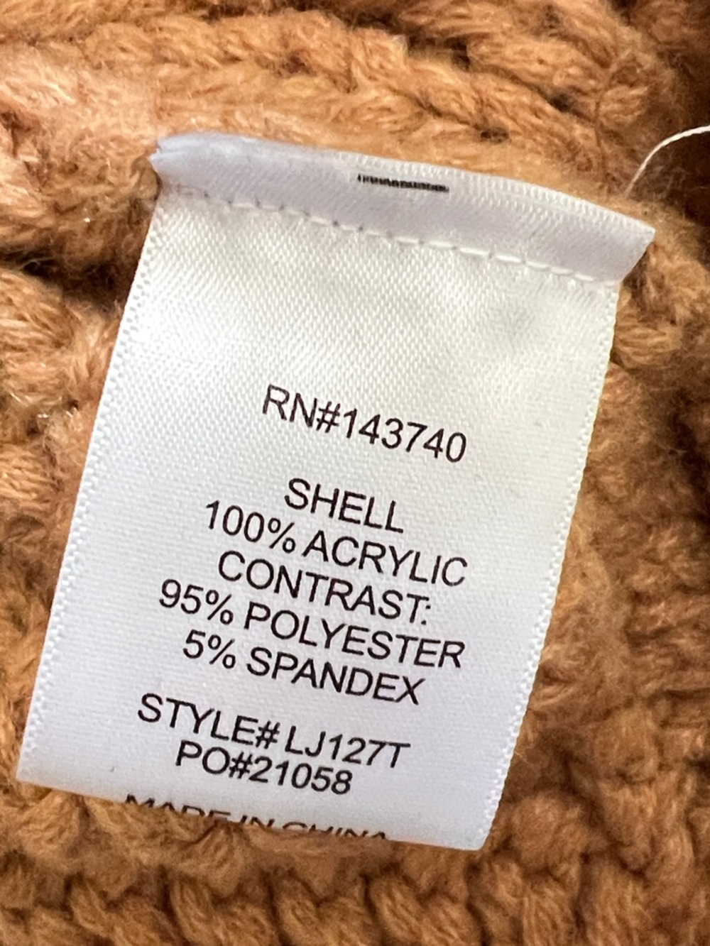 NWOT Hyacinth House Sweater Vest Sleeveless Cableknit Sz Small Tan - Picture 8 of 8